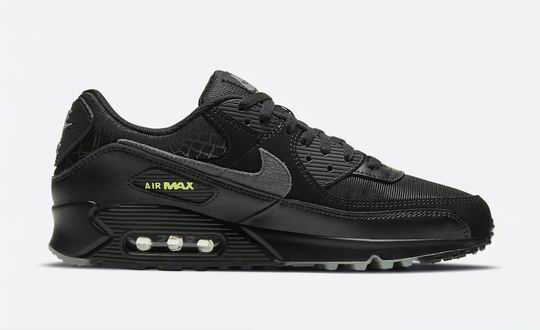 Cheap Nike Air Max 90 Men's Women's Shoes Black Grey Green-94